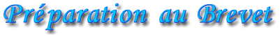 Préparation au Brevet